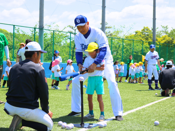 オールフォーキッズ山本昌広さん野球教室