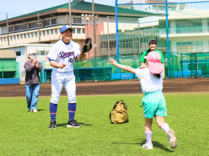 オールフォーキッズ山本昌広さん野球教室