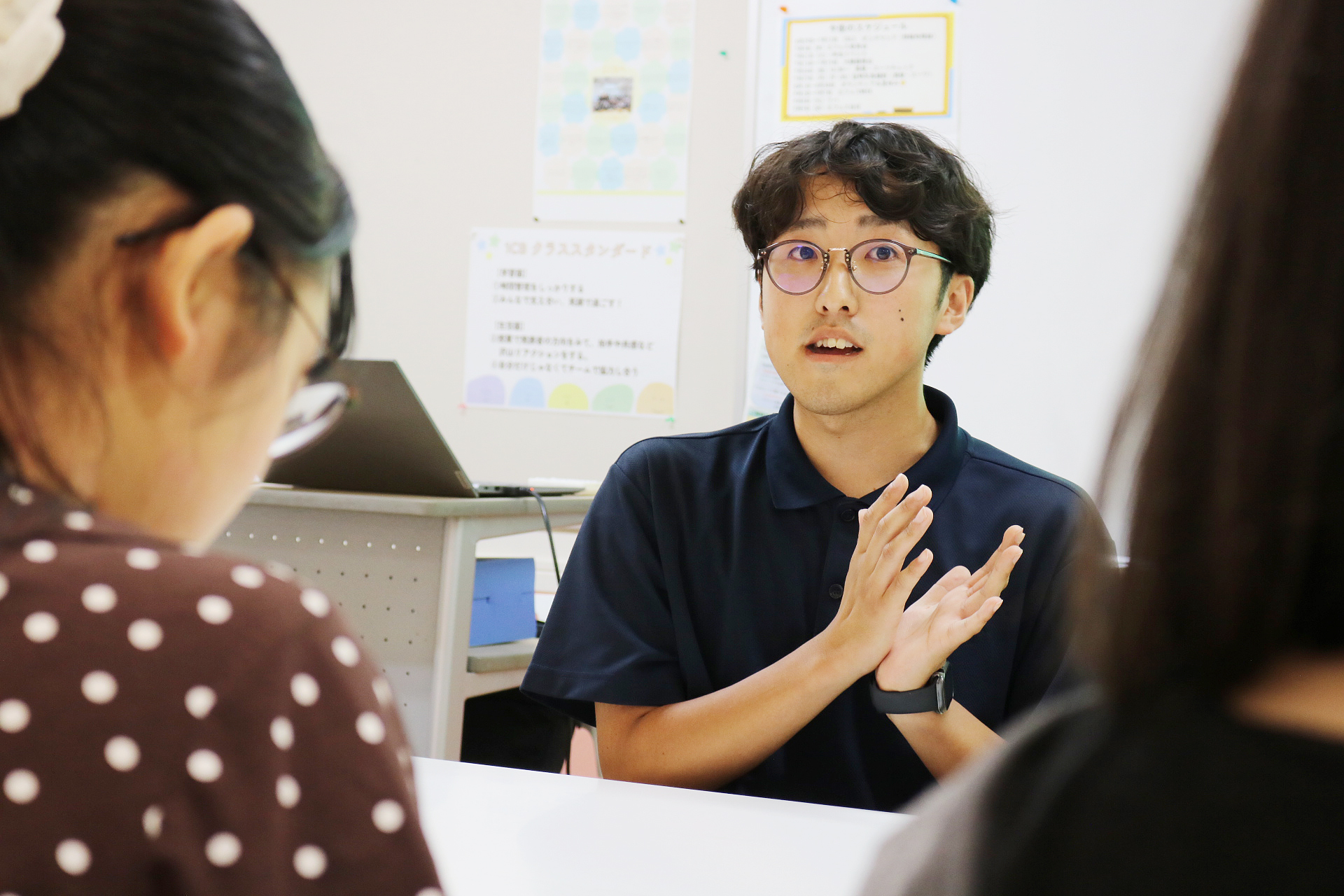 社会福祉法人ウィズの名古屋こども専門学校様への学内説明会の様子