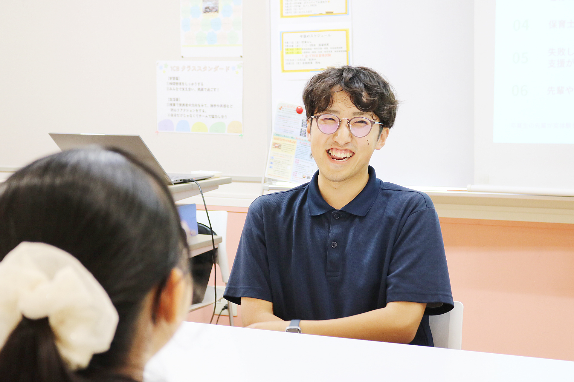 社会福祉法人ウィズの名古屋こども専門学校様への学内説明会の様子