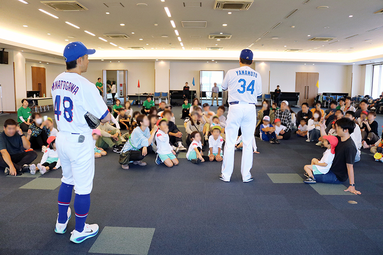 ALL4KIDS_山本昌広さん野球教室_湊川誠隆さん